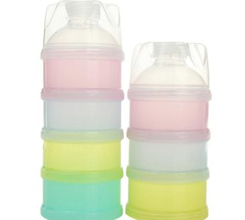 3/4 Layers Feeds Formula Dispenser Twist-Lock Stackable Milk Powder Box Baby Food Storage Container for Toddlers no Powder Leakage