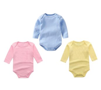 Pack of 3 Newborn Baby Bodysuits Romper in Cotton Stuff