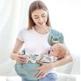 2 in 1 Baby Carrier Lightweight Baby Carrier Front And Back Infant Sling Wrap Backpack Adjustable Straps With Nursing Pillow
