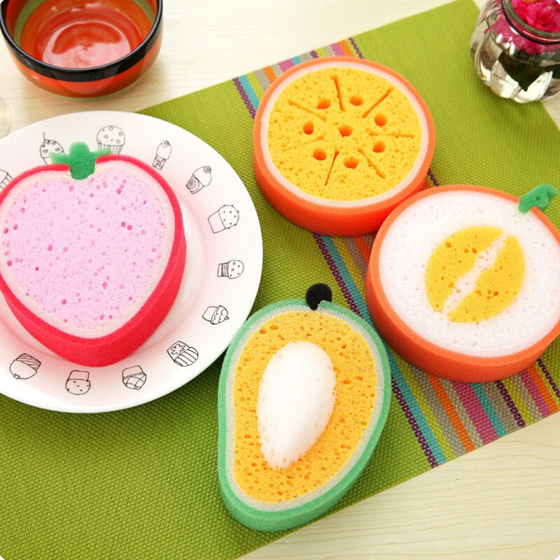Cute Fruit Shape Bath Sponge For Baby