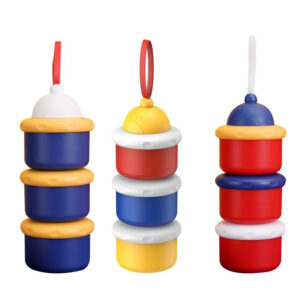 Powder Storage Box 3 Layers Baby Formula Dispenser Infant Essential Cereal Snacks Container for Toddle Travel