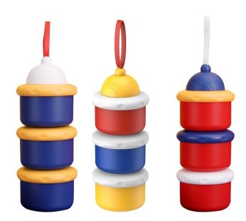 Powder Storage Box 3 Layers Baby Formula Dispenser Infant Essential Cereal Snacks Container for Toddle Travel