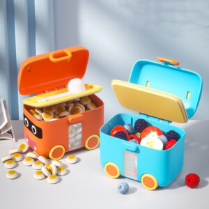 Portable Milk Powder Container Airtight Storage Baby Food Milk Box Food Storage Car Toys - Bus style / toy style baby milk container