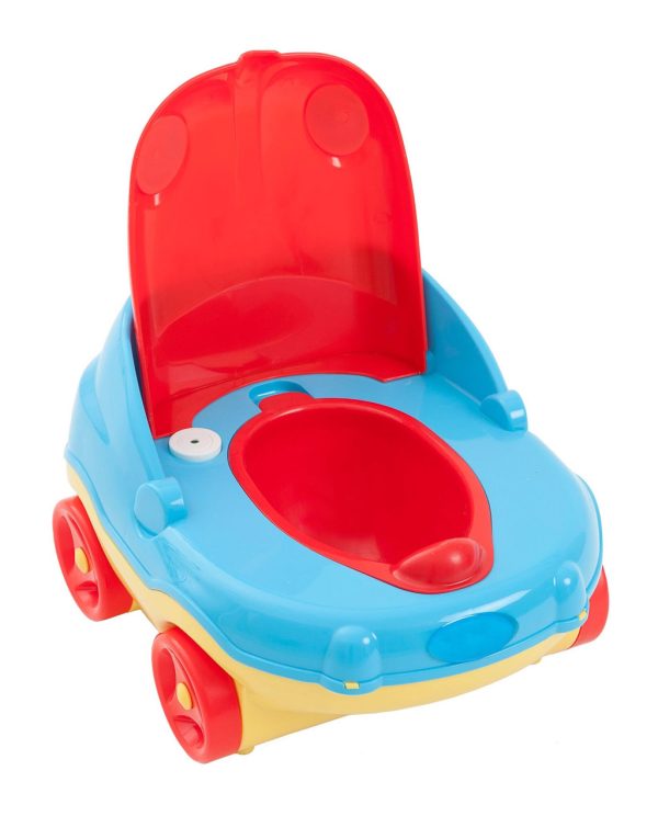 3 in 1 Potty Seat Push Car For Kids Commode Train with Potty Seat Topper For Toddler Training and Beyond Easy to Empty and Clean Space Saving Push Car Splash Protector Mama Love Potty Car - Image 2