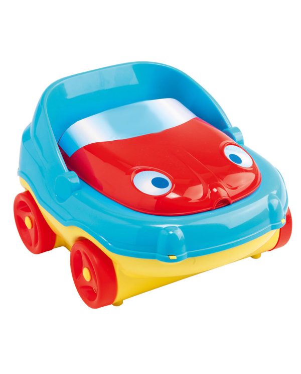 3 in 1 Potty Seat Push Car For Kids Commode Train with Potty Seat Topper For Toddler Training and Beyond Easy to Empty and Clean Space Saving Push Car Splash Protector Mama Love Potty Car