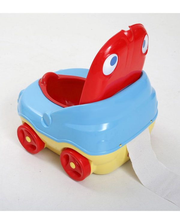 3 in 1 Potty Seat Push Car For Kids Commode Train with Potty Seat Topper For Toddler Training and Beyond Easy to Empty and Clean Space Saving Push Car Splash Protector Mama Love Potty Car - Image 3