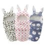 Baby winter Fleece Swaddle Rabbit Ear