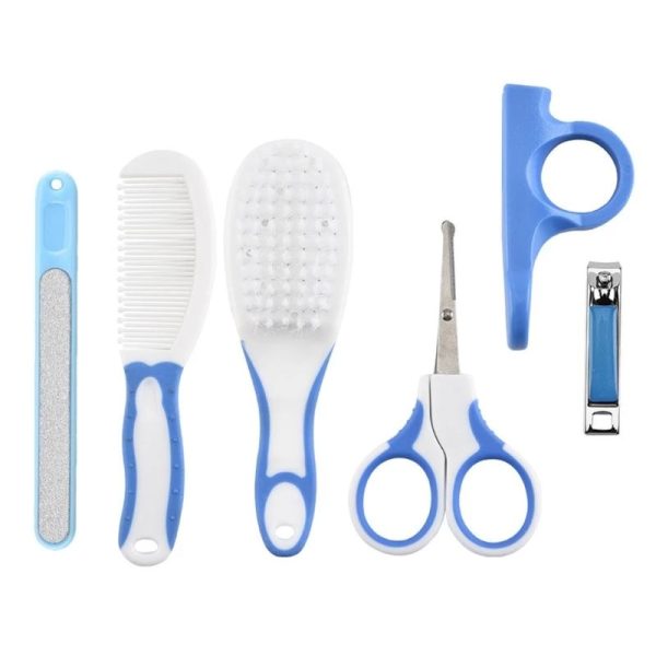 6Pcs Newborn Baby Nail Hair Daily Care Kit Infant Kids Grooming Brush Comb and Manicure Home Set - Image 2