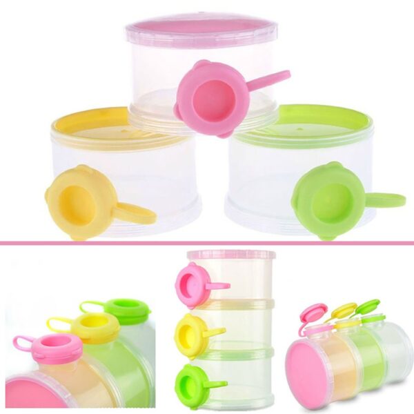3 Layers Milk Powder Container Infant Formula Dispenser Baby Food Storage Box Cute Portable Airtight Travel Popular Opp Bag - Image 4