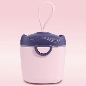 Portable Baby Milk Powder Dispenser Storage Container with Lanyard & Spoon, Non-Spill Formula Snack Storage Container for Travel Outdoor