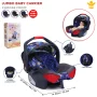 Baby Carry Cot For Kids, Jumbo Size Rocker & Sleeping, Car Seat Gear With Safety Mosquito Net, Sun Canopy & Adjustable Handle Rocker Seat With Storage Compartment Perfect For New Born Baby