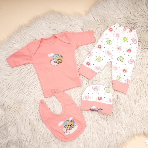5Pcs Newborn Baby Gift Set Sleeping Bear - Image 3