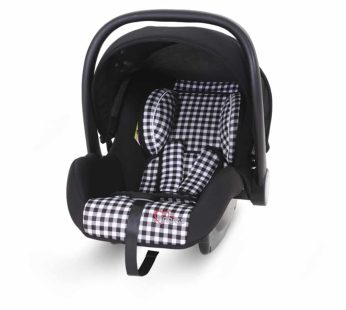 TINNIES BABY CARRY COT – BLACK CHECK