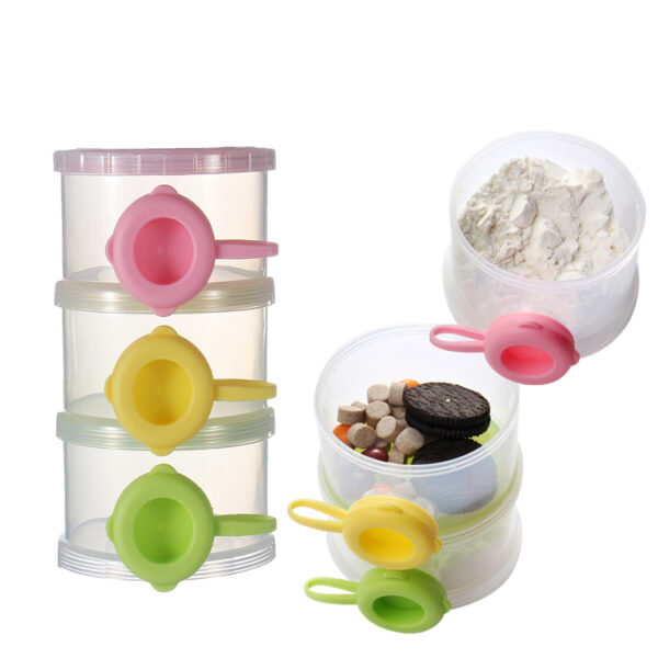 3 Layers Milk Powder Container Infant Formula Dispenser Baby Food Storage Box Cute Portable Airtight Travel Popular Opp Bag - Image 2