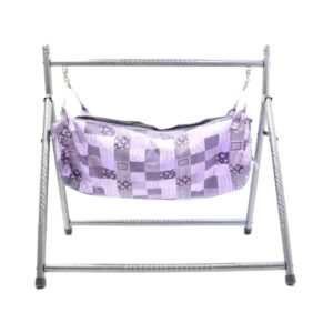 Baby Foldable Cradle Swing Iron Road With Mosquito Net