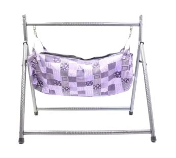 Baby Foldable Cradle Swing Iron Road With Mosquito Net
