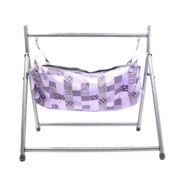 Baby Foldable Cradle Swing Iron Road With Mosquito Net