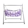Baby Foldable Cradle Swing Iron Road With Mosquito Net