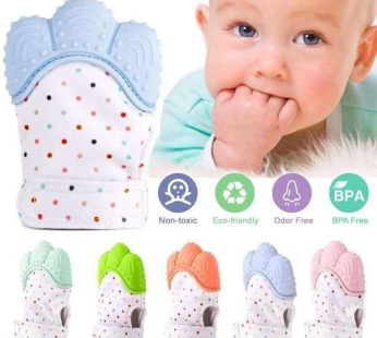 Baby Silicone Teething Mittens Glove