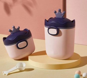 Baby Milk Powder Storage Box Crown style Baby Food Storage Box Essential Cereal Toddle Snacks Container