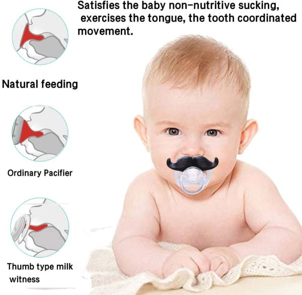 Baby Silicone Mustache Pacifier - Image 5