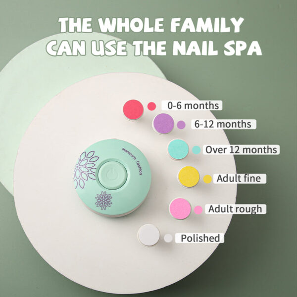 Electric Baby Nail Trimmer Kid Nail Polisher Tool - Image 4