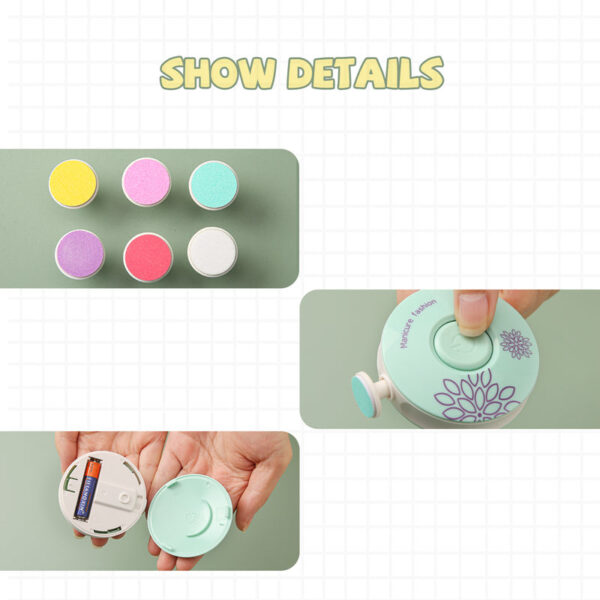 Electric Baby Nail Trimmer Kid Nail Polisher Tool - Image 5