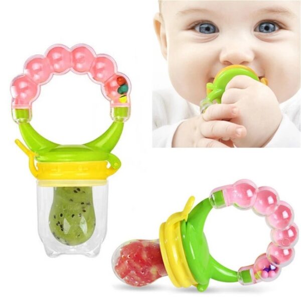 Fruit Pacifier Voice Baby Rattles Pacifier Hand Hold Jingle Shaking Bell Lovely Hand Shake Bell Ring Toys Newborn Baby Teether Toys