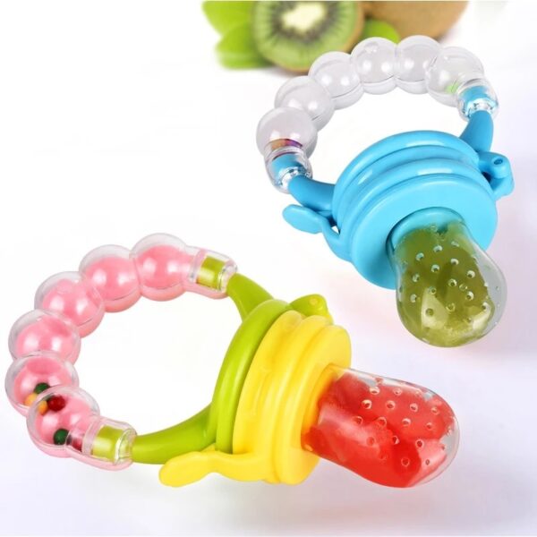 Fruit Pacifier Voice Baby Rattles Pacifier Hand Hold Jingle Shaking Bell Lovely Hand Shake Bell Ring Toys Newborn Baby Teether Toys - Image 2