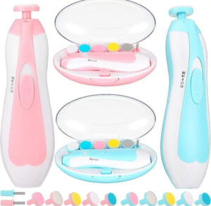 Baby Nail Trimmer Multifunctional Electric Baby Nail File Clippers Toes Fingernail Cutter Trimmer Manicure Tool Set Baby Care