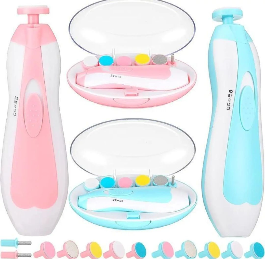 Baby Nail Trimmer Multifunctional Electric Baby Nail File Clippers Toes Fingernail Cutter Trimmer Manicure Tool Set Baby Care