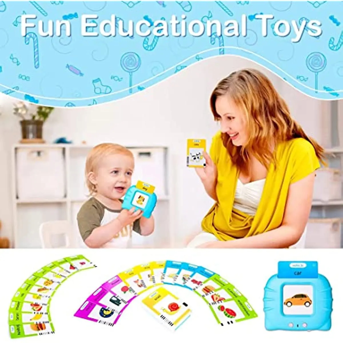 KIDS FLASH TALKING CARDS 200+ EDUCATIONAL WORDS - Image 5