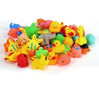 10PCS Children Cartoon Bathing Enamel Animal Toys Baby Yellow Duck Water Toys Baby Shower Toys Bathroom Supplies Gifts TMZ
