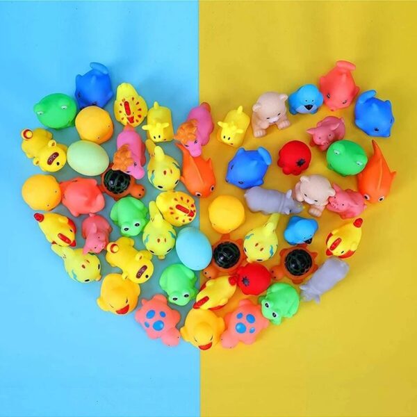 10PCS Children Cartoon Bathing Enamel Animal Toys Baby Yellow Duck Water Toys Baby Shower Toys Bathroom Supplies Gifts TMZ - Image 6