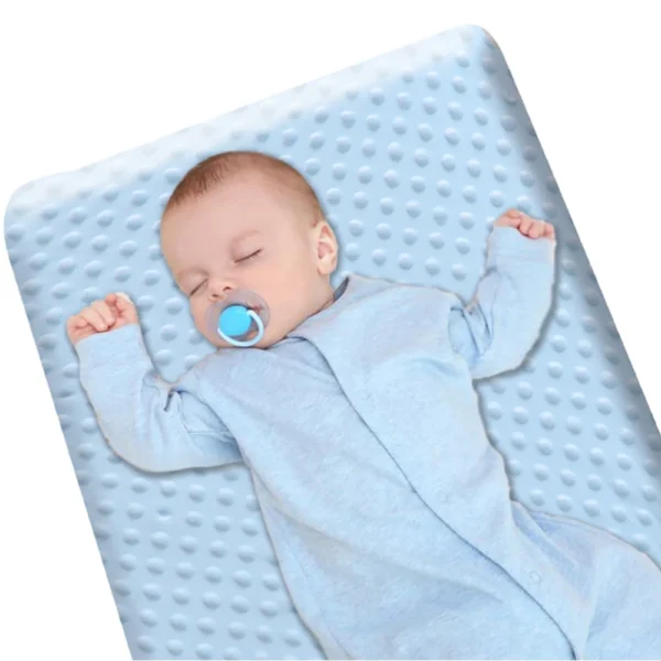 Crib Sheets 3D Dot Velvet Bed Cover Children'S Thickened Warm Baby Crib Protector Solid Color Set Of Sheets Baby Crib Winter - Image 5