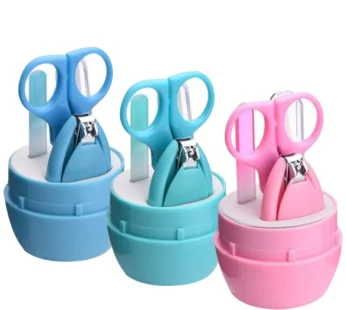 4-in-1 baby nail kit, suitable for children’s baby hand and foot care nail scissors