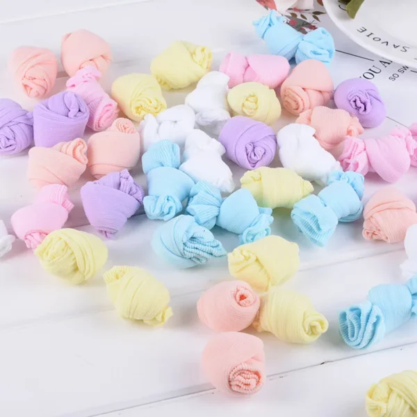10 Pairs Baby Socks Girls Boys Spring Short Socks Summer Candy Solid Color Cotton Toddler Bebe Socks for Children Kids Thin Sock - Image 5