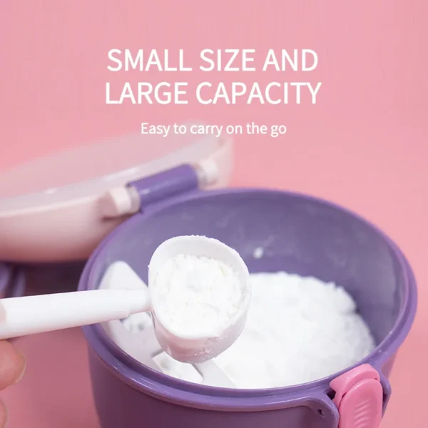 1pc Baby Milk Powder Box 220/440 ML Travel Portable Food Storage Box Safely Sealed Milk Powder Jar With Spoon Bpa Free - Image 6