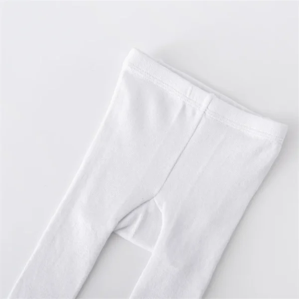 Lawadka Infant Baby Girl Tights Knitted Stockings for Girls Cotton Newborn Tights For Girls Casual White Black Toddler Pantyhose - Image 4