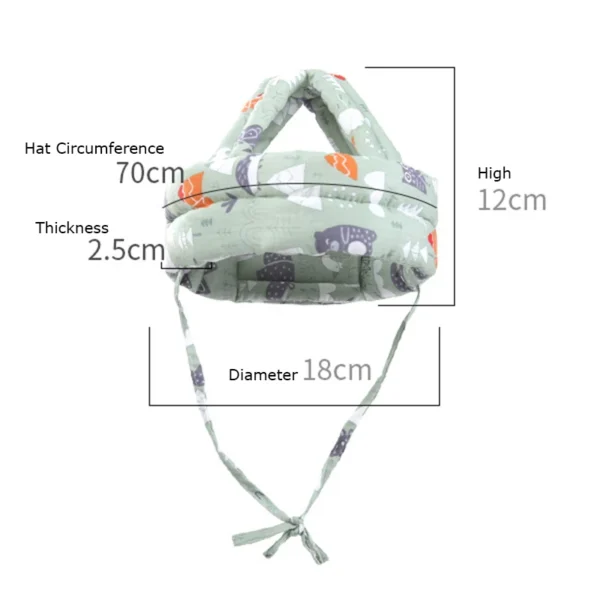 New Baby Safety Helmet Head Protection Headgear Toddler Anti-fall Pad Children Learn To Walk Crash Cap Adjustable Breathable Cap - Image 4