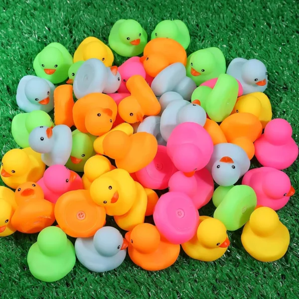 12/24/36/72 Pack Multicolor Mini Rubber Ducks Yellow Rubber Duck Toy Rubber Tub Toys Toys Squeak and Float Ducks - Image 3