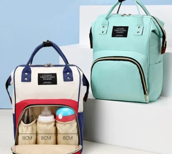 Large Capacity Canvas Mummy Bag Multifunctional Baby Bottle Thermal Insulation Travel Storage Bag Fashion Mummy Bag Hanging Bag