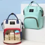 Large Capacity Canvas Mummy Bag Multifunctional Baby Bottle Thermal Insulation Travel Storage Bag Fashion Mummy Bag Hanging Bag