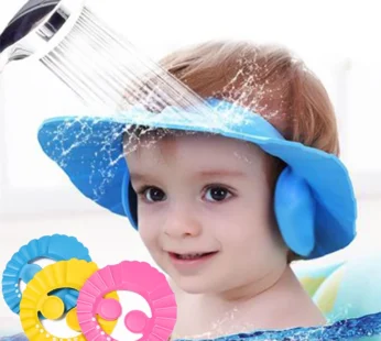 Baby Shower Soft Cap Adjustable Hair Wash Hat for Kids Ear Protection Safe Children Shampoo Bathing Shower Protect Head Cover