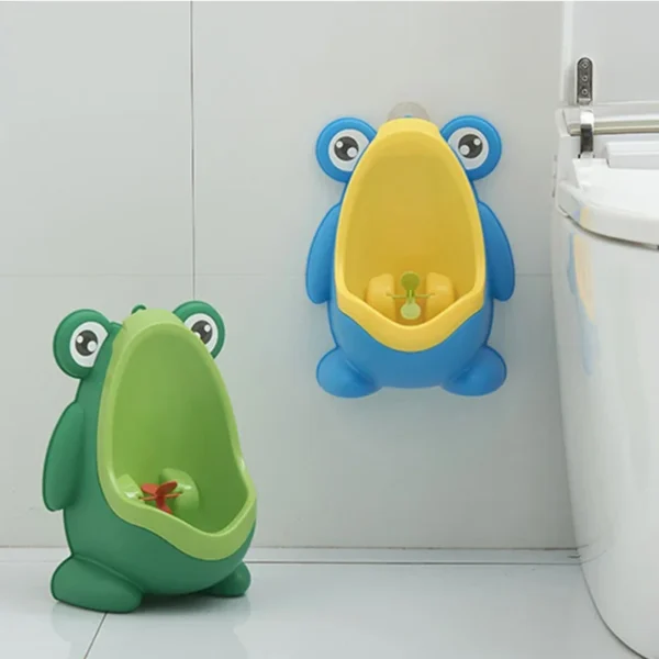 Cute Frog Potty Training Urinal Boy with Fun Aiming Target Children Stand Vertical Pee Infant Toddler Toilet Urinal Trainer - Image 2