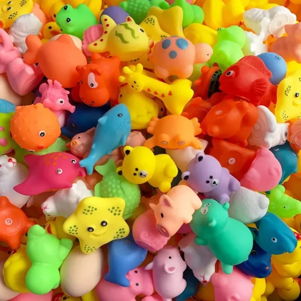 8 Pcs Set Bathing Toys Random Kids Baby Animal Bathing Splashing Sounds Small Toys - Image 4