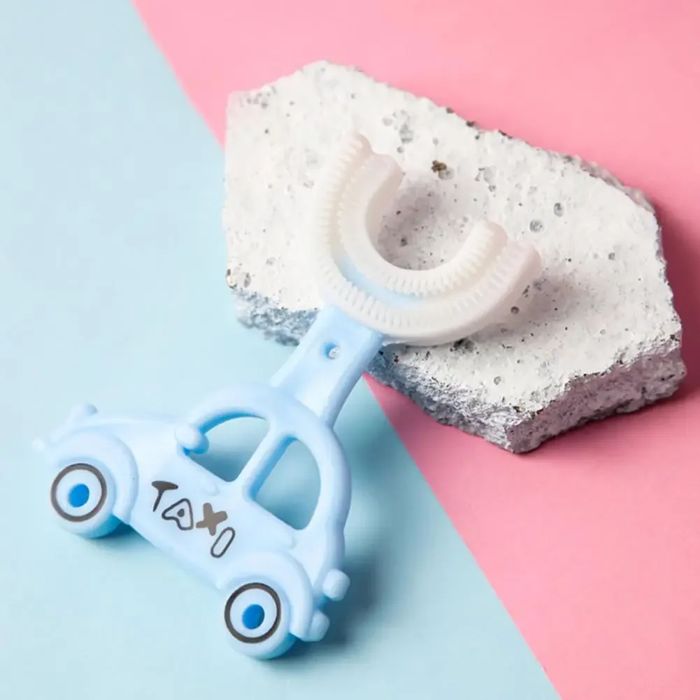 Children U-Shape Toothbrush 360-Degree Oral Cleaning Kids Tooth Brush Soft Million Nano Bristle Silicone Baby Finger Toothbrush - Image 5