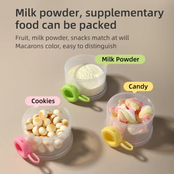 Economy Bpa Free 360ML 3 Layers Side Open Baby Milk Powder Container Food Storage Box - Image 4