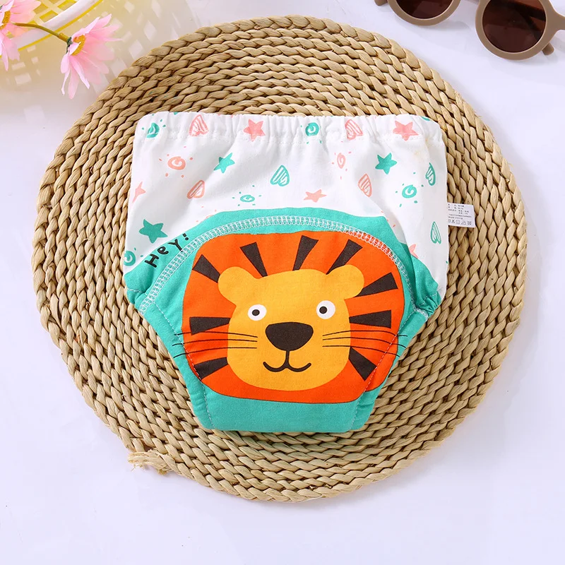 Waterproof Reusable Cotton Baby Training Pants Infant Shorts Underwear Cloth Baby Diaper Nappies Panties Nappy Changing - Image 4