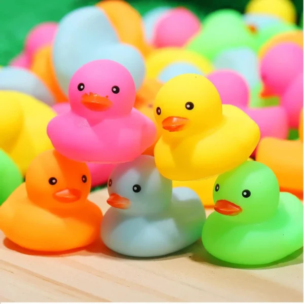 12/24/36/72 Pack Multicolor Mini Rubber Ducks Yellow Rubber Duck Toy Rubber Tub Toys Toys Squeak and Float Ducks - Image 2